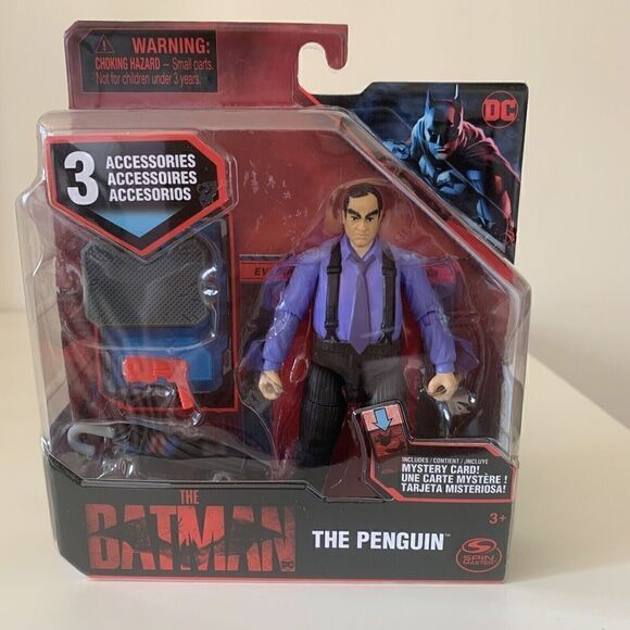 New DC The Batman Penguin Spin Master Action Figure 3.75" - Picture 1 of 4